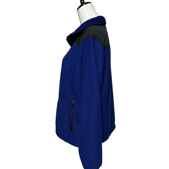LL Bean Jacket Womens Large Blue Polartec Windpro Fleece Full Zip Hiking Outdoor - Picture 6 of 13